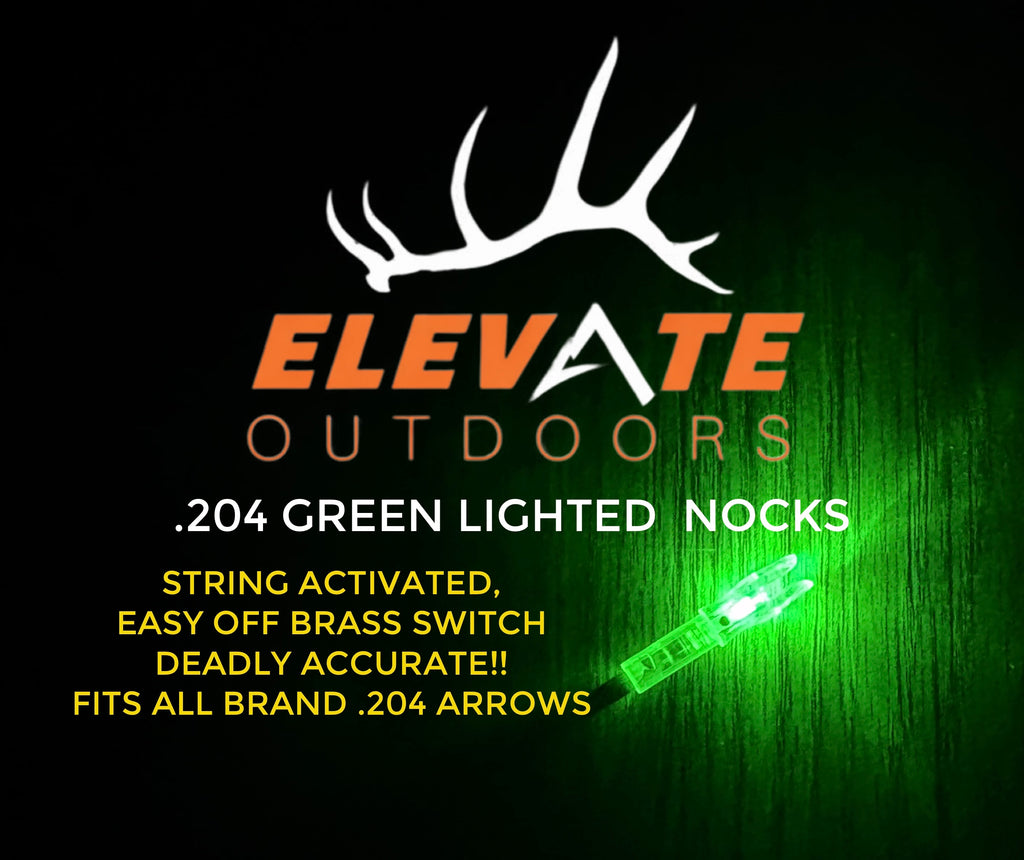 Elevate .204 Green Lighted Nocks 3 Pk