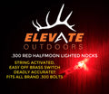 Elevate .300 Red Crossbow Bolt Lighted Nocks 3 Pk
