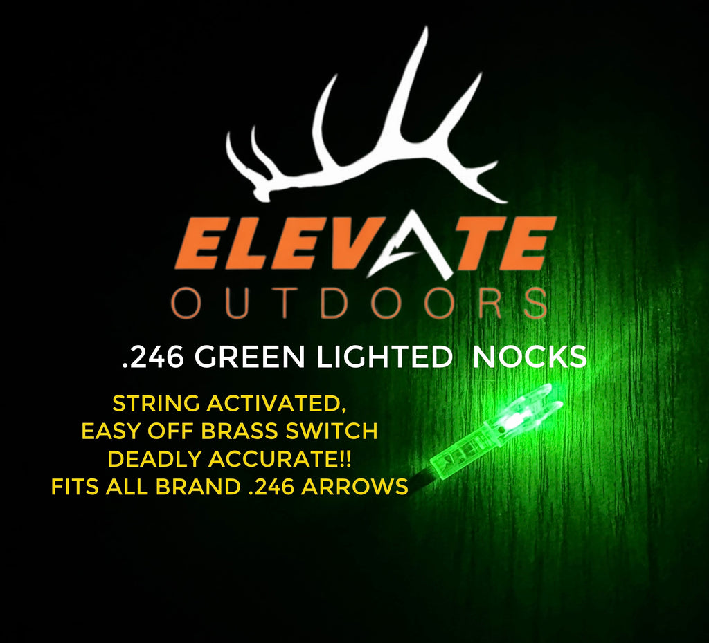 Elevate .246 Green Lighted Nocks 3 Pk