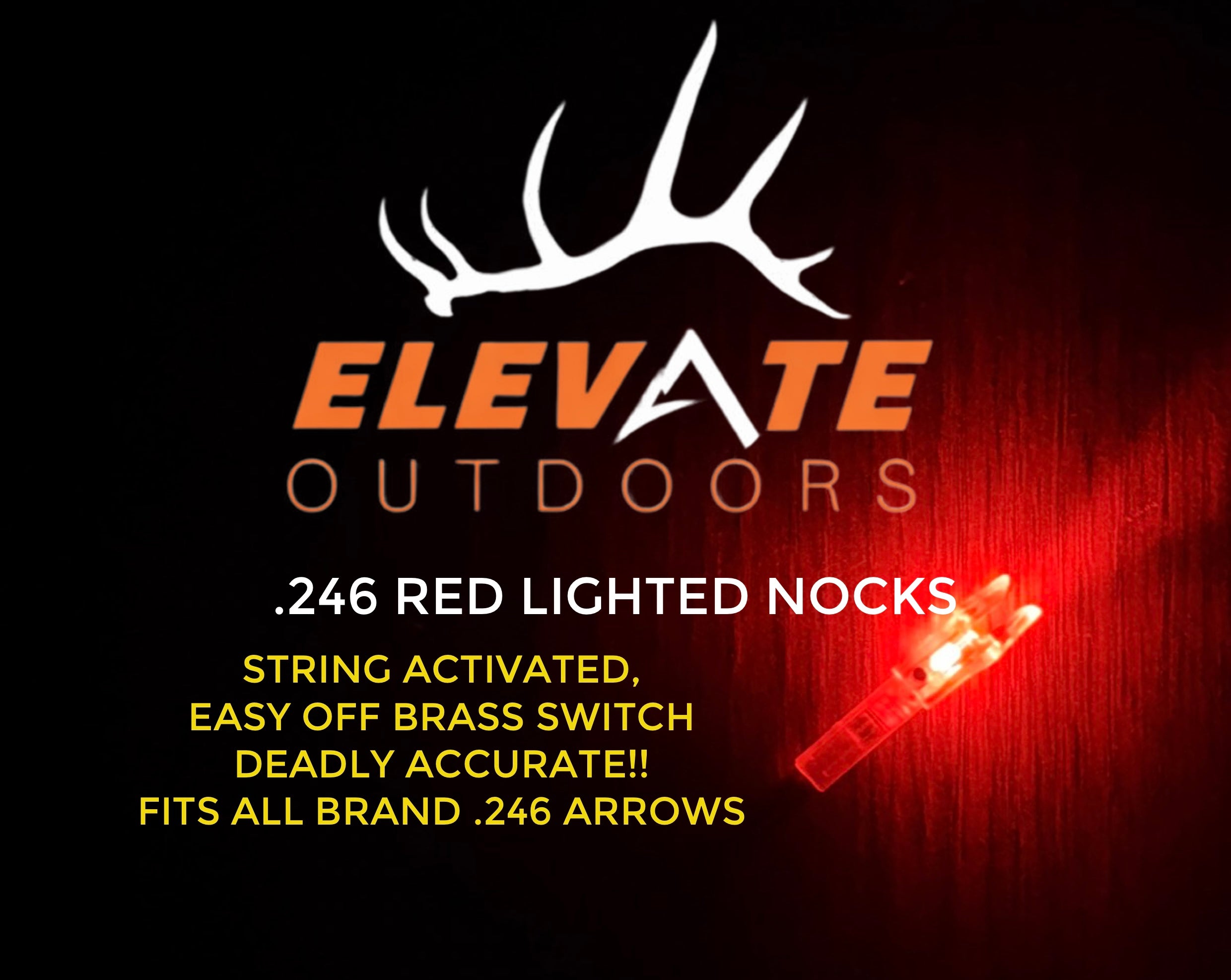 Elevate .246 Red Lighted Nocks 3 Pk