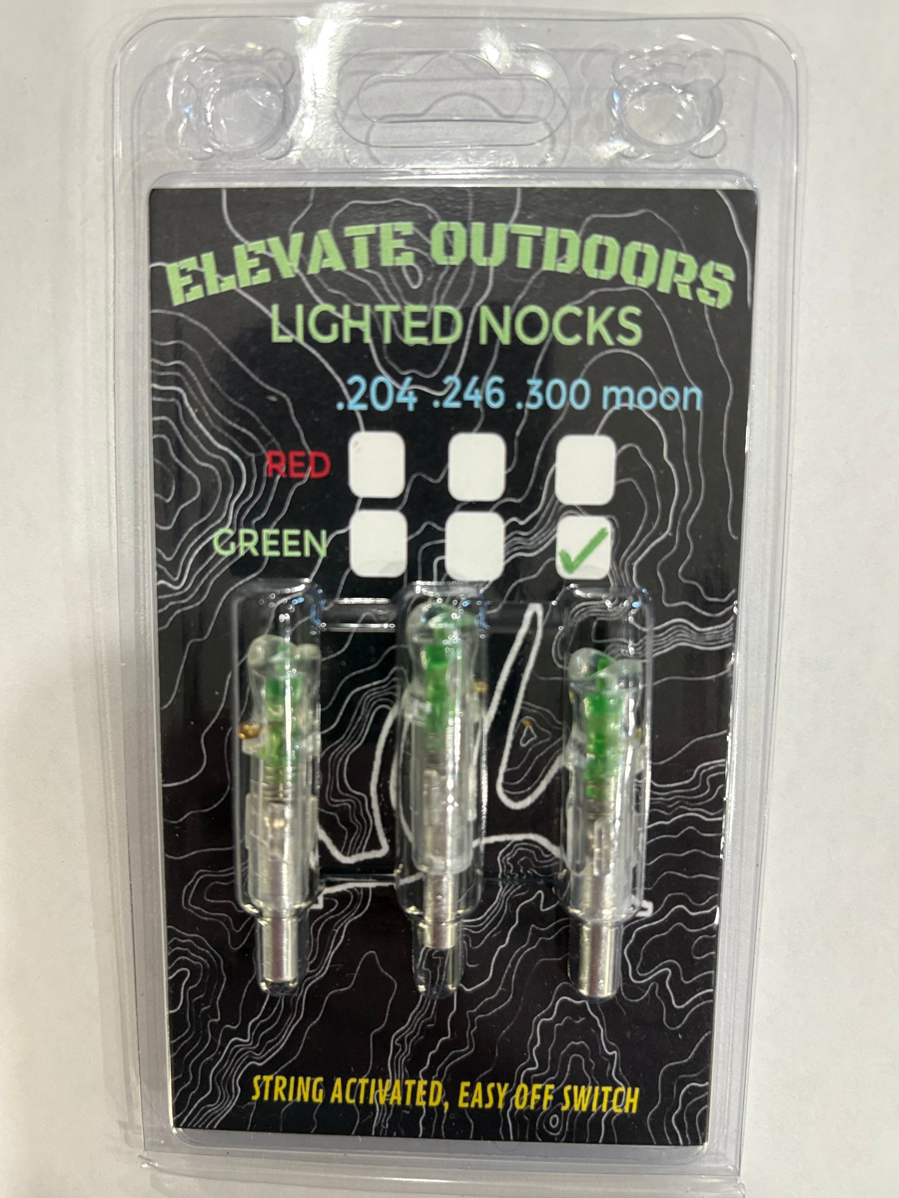 Elevate .300 Green Crossbow Bolt Lighted Nocks 3 Pk