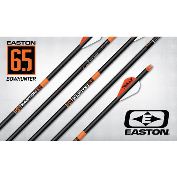 Easton Carbon 6.5 Bowhunter Arrows Bully Vanes 6 PK