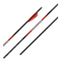 Black Eagle Carnivore Carbon Arrows .003 with Q2I Fusion Shield Cut Vanes 6 PK